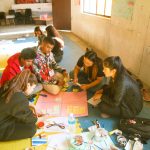 Dolab does a workshop at the Panchkhal community