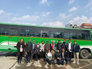 Photos of Student during their Sajha Yatayat Project